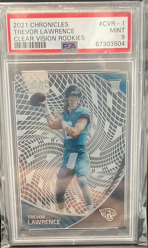 2021 Chronicles Trevor Lawrence Clear Vision PSA 9